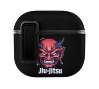 Japanese Demon Oni Mask Kabuki Jiu-jitsu Cute Case PC Earbud Cases Protective Cover Compatible for AirPods 4