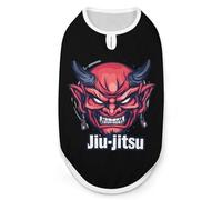 Japanese Demon Oni Mask Kabuki Jiu-jitsu Dog Shirts Patterned Pet Clothes Tank Top Sleeveless T-Shirt for Cats Puppy M