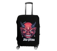 Japanese Demon Oni Mask Kabuki Jiu-Jitsu Travel Luggage Cover Washable Anti-Scratch Baggage Suitcase Protector XL