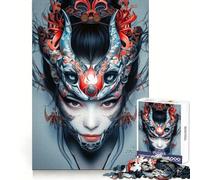 Japanese Demon Woman Jigsaw Puzzle 1000 Piece Calm Game Serene Game Joyful Challenge (50x75cm)