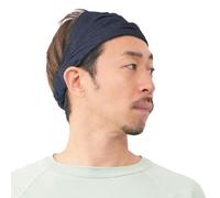 Japanese Denim Headband for Men & Women, 100% Cotton Head Scarf Hair Bandana, Hand-dyed Boho Jean Bandeau for Daily Fashion Indigo L