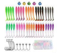 Japanese Design T-Tail Baits 56pcs Reflective Core