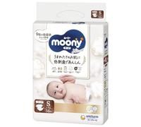 Japanese Diapers Moony Natural S (4-8 kg) 58 psc // Японские подгузники Moony Natural S (4-8 kg) 58 psc