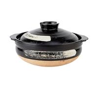 Japanese Donabe Ceramic Hot Pot Ceramic Earthenware Casserole, Shabu Shabu Hot Pot For Cooking Donabe, Bibimbap, Kimchi, Hot Pot, Soups And Stews(1.6l/1.4 Quart)