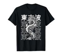 Japanese Dragon Asian Japan Tattoo Art Aesthetic Anime T-Shirt