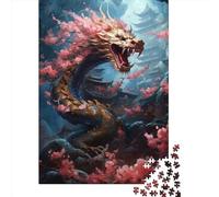 Japanese Dragon Cherry 10 Puzzles for Adults 1000 Pieces Puzzle for Adults And Teenager Family Game 1000pcs (38x26cm)