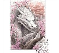 Japanese Dragon Cherry 7 Paper Jigsaw Puzzles for Adults 1000 Piece Toys Family Jigsaw Games Birthday Puzzle Educational Boys Girls 1000pcs (38x26cm)