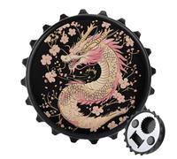 Japanese Dragon Cherry1 Flower Beer Bottle Opener Magnetic Cap Catcher Fridge Magnets Home Bar Accessories