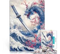 Japanese Dragon Katana Sword2000 Piece Jigsaws for Adults Puzzle For Family Fun for is ideal as a gift for the whole family 70x100cm