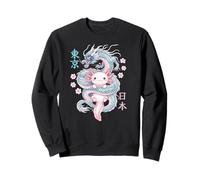 Japanese Dragon Kawaii Axolotl Cute Funny Pastel Anime Lover Sweatshirt