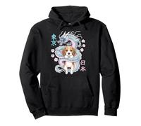 Japanese Dragon Kawaii Beagle Dog Cute Pastel Anime Lover Pullover Hoodie