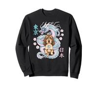 Japanese Dragon Kawaii Bloodhound Cute Pastel Anime Lover Sweatshirt