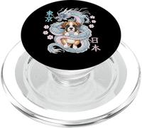 Japanese Dragon Kawaii Boxer Dog Cute Funny Anime Lover PopSockets PopGrip for MagSafe