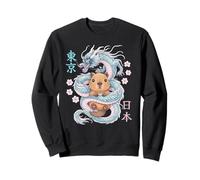 Japanese Dragon Kawaii Capybara Cute Pastel Anime Lover Sweatshirt
