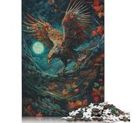 Japanese Dragon Painting Puzzle Jigsaws 500 Pieces for Adults Puzzles for Teenagers Gifts Sustainable Puzzle for Adults 500pcs (52x38cm)