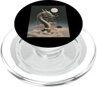 Japanese Dragon Sakura Blossom Full Moon Fantasy Art Travel PopSockets PopGrip for MagSafe