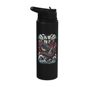 Japanese Dragon Ukiyo-E Vintage Stainless Steel Insulated Water Bottle
