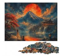 Japanese Dream Land Jigsaw Puzzle for Adults | Colour and shape sorting - a simple way to organise the image on quiet evenings.
