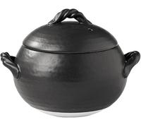 Japanese Earthenware Casserole Pot, Ceramic Soup Pot With Lid For Home & Restaurant, Versatile Clay Cooking Pot, Ideal For Stews & Slow Cooking One Color 2.5 Litres