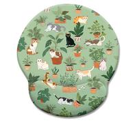 Japanese Ergonomic Mouse Pad Desk Mat Set, Anime Mousepad with Wrist Rest, Gaming Keyboard Mat, Cup Coaster Set, Japanese Style Office Desk Accessories