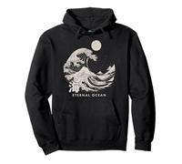 Japanese Eternal Ocean The Great Wave off Kanagawa Japan art Pullover Hoodie