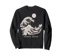 Japanese Eternal Ocean The Great Wave off Kanagawa Japan art Sweatshirt