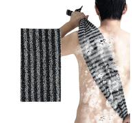 Japanese Exfoliating Shower Towel, Long Length Body Scrubber & Back Exfoliator for Men & Women - for Daily Showering, Skin Cleaning and Massage