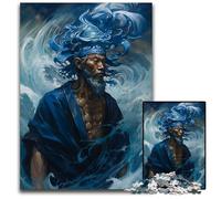 Japanese Fantasy Warrior Jigsaw Puzzles for Adults 1000 Piece Paper Jigsaw Puzzles for Adults Perfect Home Or Office Decor Ideal 1000 PCS(38x26cm)