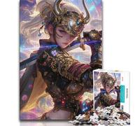 Japanese Female Ninja Warrior 1000 Piece Jigsaw Puzzle for Adults Teens,Brain Intelligence Challenge Addictive Toys for Home Decoration (75x50cm)