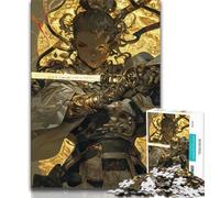 Japanese Female Ninja Warrior 1000 Piece Jigsaw Puzzles for Teenagers,Decompressing Intellectual Educational Toy Great Gifts And Toys (38x26cm)