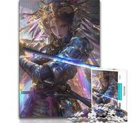 Japanese Female Ninja Warrior Jigsaw Puzzles for Teenagers 1000 Jigsaws,Stress Reliever Difficult Challenge Suitable for Desktop Decoration (75x50cm)