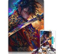 Japanese Female Ninja Warrior Jigsaw Puzzles for Teenagers 1000 Piece Puzzle,Educational Games Wall Decoration Unique Birthday And Xmas Gifts (50x75cm)