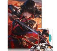 Japanese Female Ninja Warrior Jigsaws Puzzles 1000 Pieces for Adults Gifts,Staycation Kill Time Every Piece Is Unique - Challenging Family Fun Game (38x26cm)