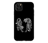 Japanese Fighting Tigers Vintage Tattoo Retro Tiger Lover Case for iPhone 11 Pro Max