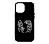 Japanese Fighting Tigers Vintage Tattoo Retro Tiger Lover Case for iPhone 12 Pro Max