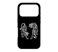 Japanese Fighting Tigers Vintage Tattoo Retro Tiger Lover Case for iPhone 17 Pro