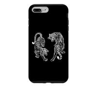 Japanese Fighting Tigers Vintage Tattoo Retro Tiger Lover Case for iPhone 7 Plus/8 Plus