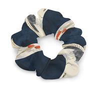 Japanese Fish Black White Red Hair Scrunchies for Women Elastic Hair Bands Soft Hair Ties for Styling Gift Christmas Valentine's Day