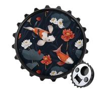 Japanese Fish Flowers Bottle Opener/Refrigerator Magnetic Stick Photos Notifications Or Reminders Portable Decorative Gifts
