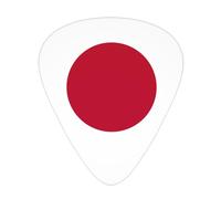 Japanese flag 12 guitar picks per pack, available in 3 different thicknesses, suitable for electric guitars, ukuleles, etc.