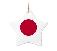Japanese Flag Christmas Ornament, Christmas Tree Decorations, Holiday Decor And Xmas Gifts Ideas