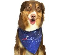 Japanese Flag Country Map Outline Heartbeat Japan Soft Dog Bandana Scarf Triangle Kerchief Pet Accessories for Dogs & Cats74