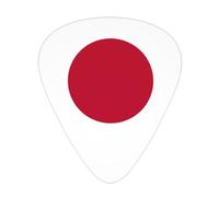 Japanese flag Guitar picks, 12 pieces per pack, 3 different thicknesses, suitable for guitar, bass, ukulele and other instruments.