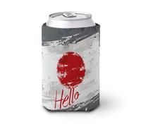 Japanese Flag Hello Japan Reusable Cup Sleeve Neoprene