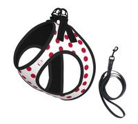 Japanese Flag Pet Leash Vest For Small Dogs Cats Reflective Adjustable Soft Outdoor Walking Hiking Training