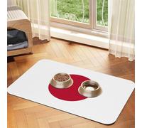 Japanese Flag Print Cat Food Mat Pet Feeding Mat for Floor Pet Supplies Dog Water Bowl Mat Dog Essentials