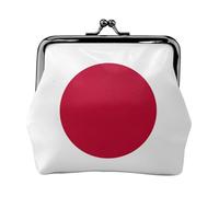 Japanese flag print Cute Buckle Coin Purses Vintage Pouch Kiss lock Change Purse Wallets for Women Fashion, Black, One Size, Vintage