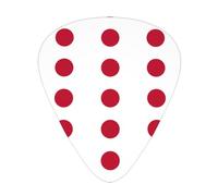 Japanese flag print Guitar Picks 12 Pack Assorted Thickness for Guitar,ukulele,0.46/0.71/0.96mm