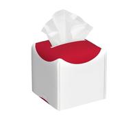 Japanese Flag Print Tissue Box Cover, Leather Tissue Holder Decorative Tissue Box Holder For Kitchen, Bathroom