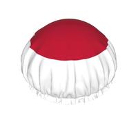 Japanese Flag Shower Cap For Men Cap Women Reusable Waterproof Long Thick Hair Care Hair Short Kids Bath